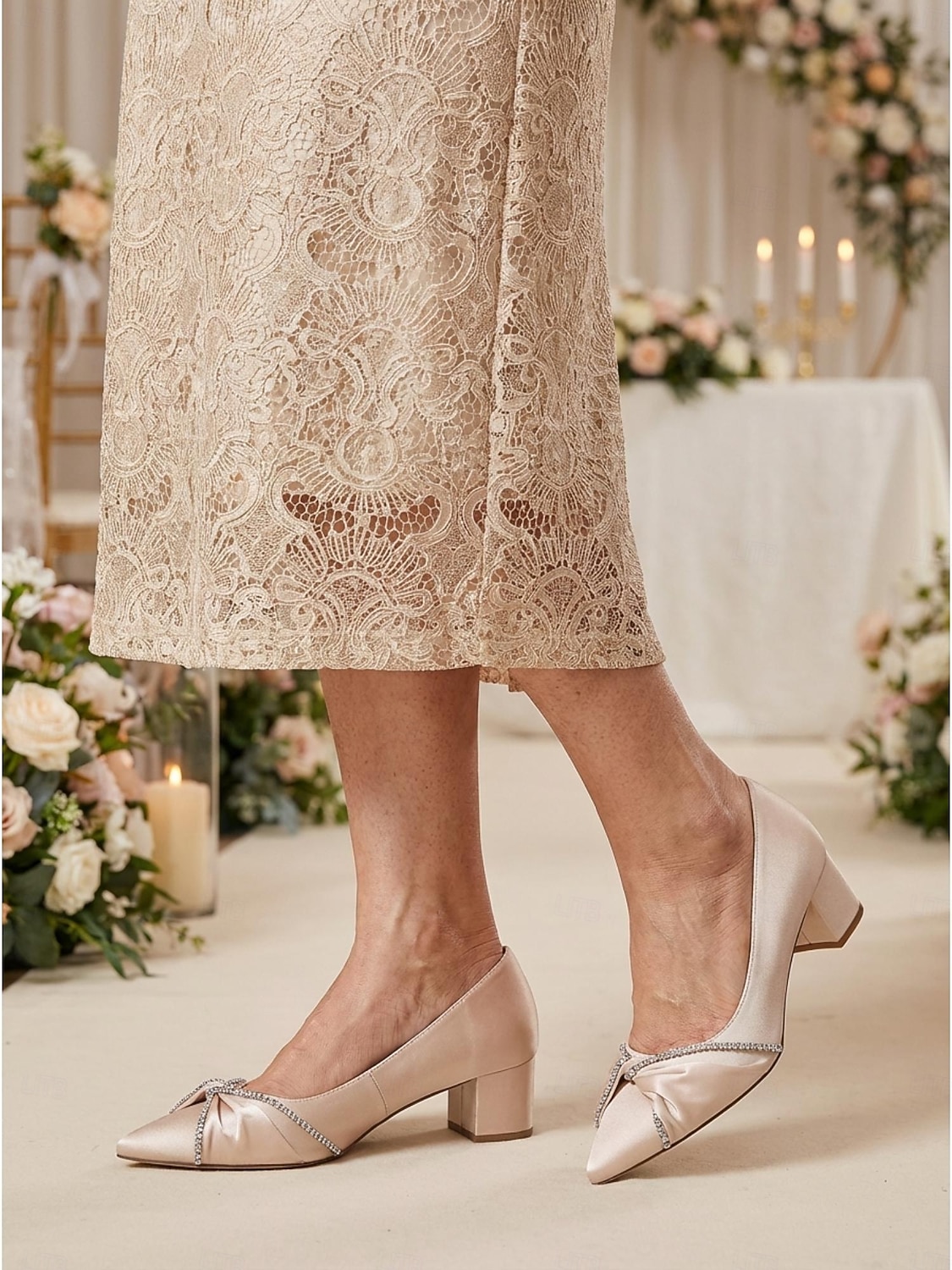 Sapatos de salto grosso femininos - elegantes sapatos azul-marinho para a mãe da noiva em casamentos na cidade. de 2026 por $69.99 –P1