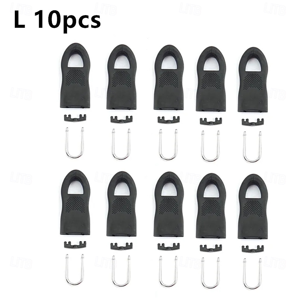 10Pcs Replacement Zipper Slider Pull Puller End Fit Rope Tag Clothing Zip Fixer Buckle Zip Cord Tab Bag Suitcase Backpack Tent 2026 - $9.99 –P7