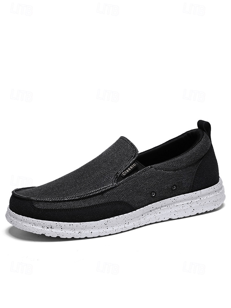 mocassini slip-on in tela da uomo, leggeri e traspiranti, comode scarpe da resort all'aperto per viaggi, passeggiate e abbigliamento casual del 2026 a $42.99 –P10