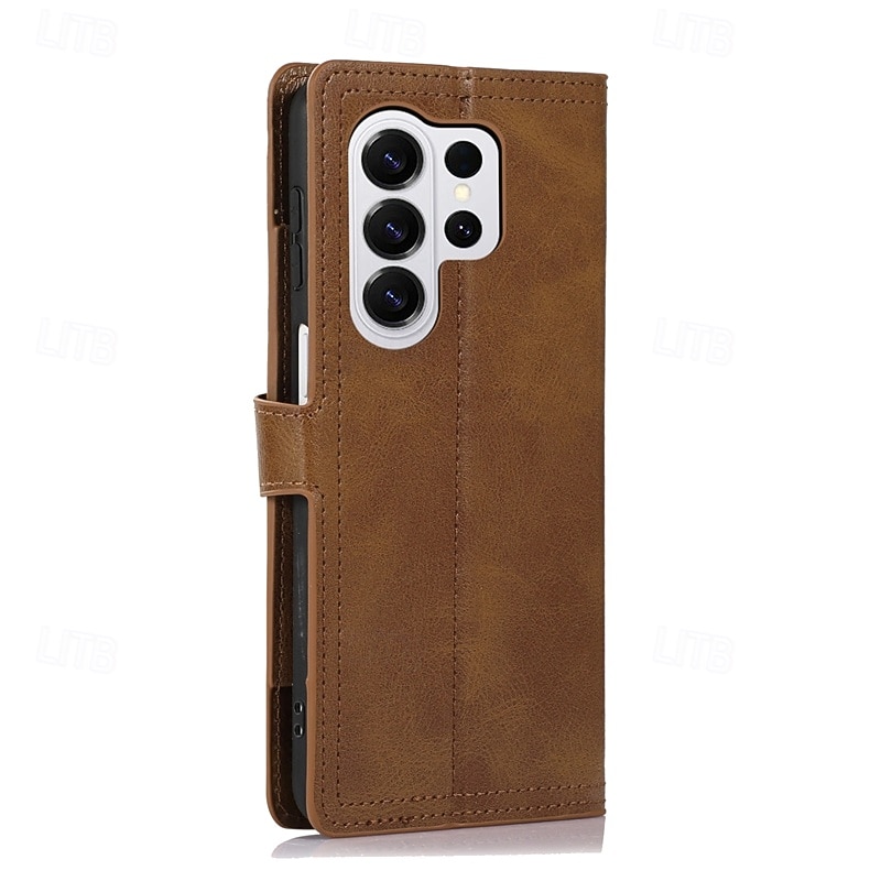 telefono Custodia Per Samsung Galaxy S26 S26 Plus S26 Ultra Custodia Portafoglio Cerniera Protezione Completa Cavalletto Retrò Pelle PU del 2026 a $20.99 –P34