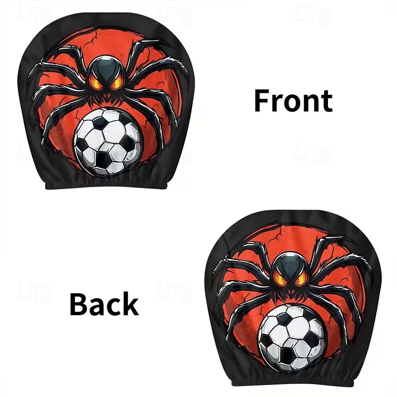 2 db rajzfilmfigura, focimeccs mintás fejtámla huzat autóba, belső dekoráció, rugalmas kialakítás, univerzális illeszkedés, alkalmas napi ingázásra és családi kirándulásokra, tökéletes szórakoztató 2026 - $8.99 –P15