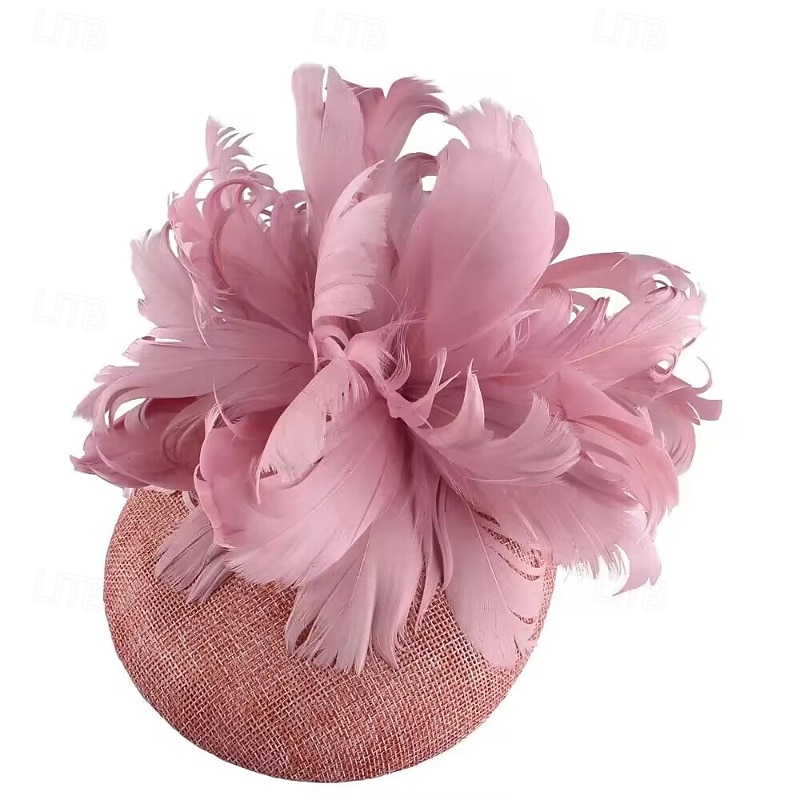 Fascinators Flax Wedding Birthday Elegant Vintage Cute With Feather Floral Headpiece Headwear 2026 - $28.99 –P2