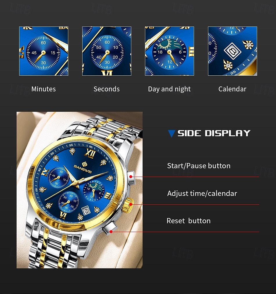 LIGE Men Quartz Watch Minimalist Luminous Stainless Steel Watch 2026 - $29.99 –P12