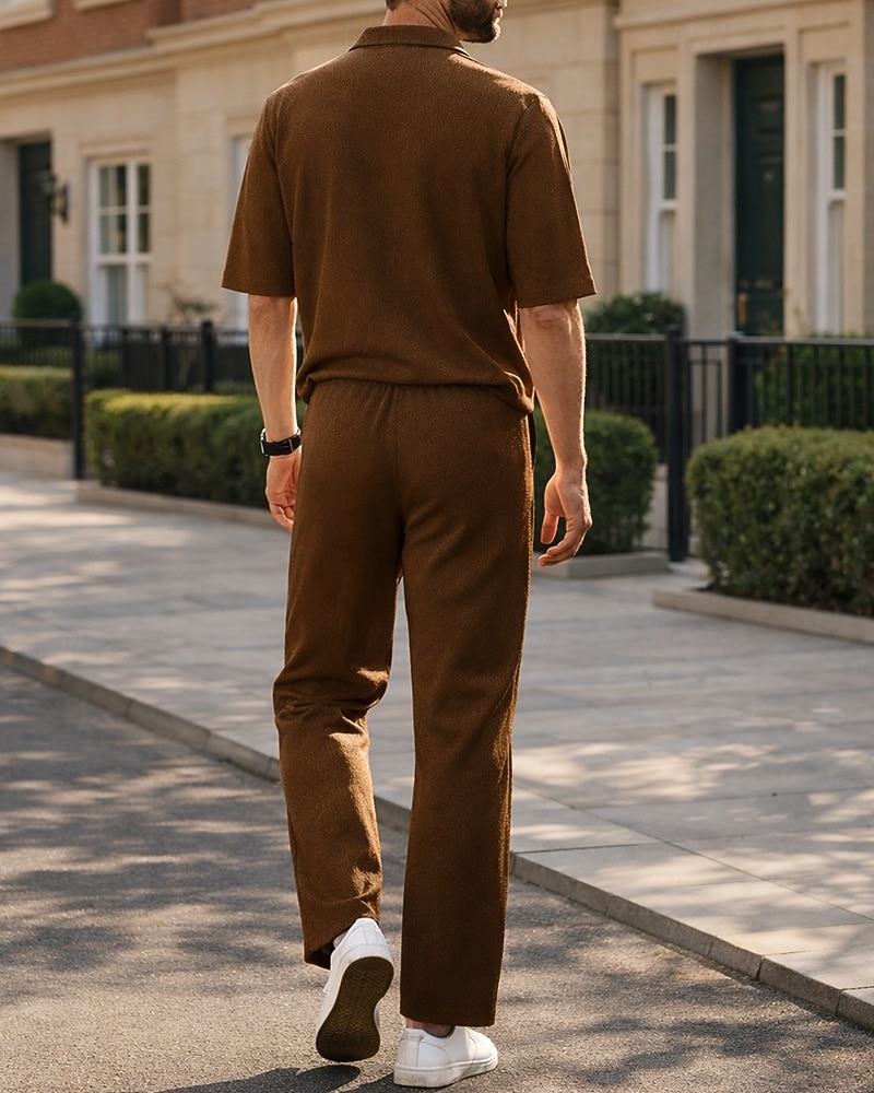 Per uomo Tuta da Ginnastica Tuta da Jogging Tute da allenamento Coulisse 2 Pezzi Tinta unita T-shirt e pantaloni da corsa Set di Abbigliamento Sportivo Estate Primavera Nero Marrone Allenamento in del 2026 a $39.99 –P4