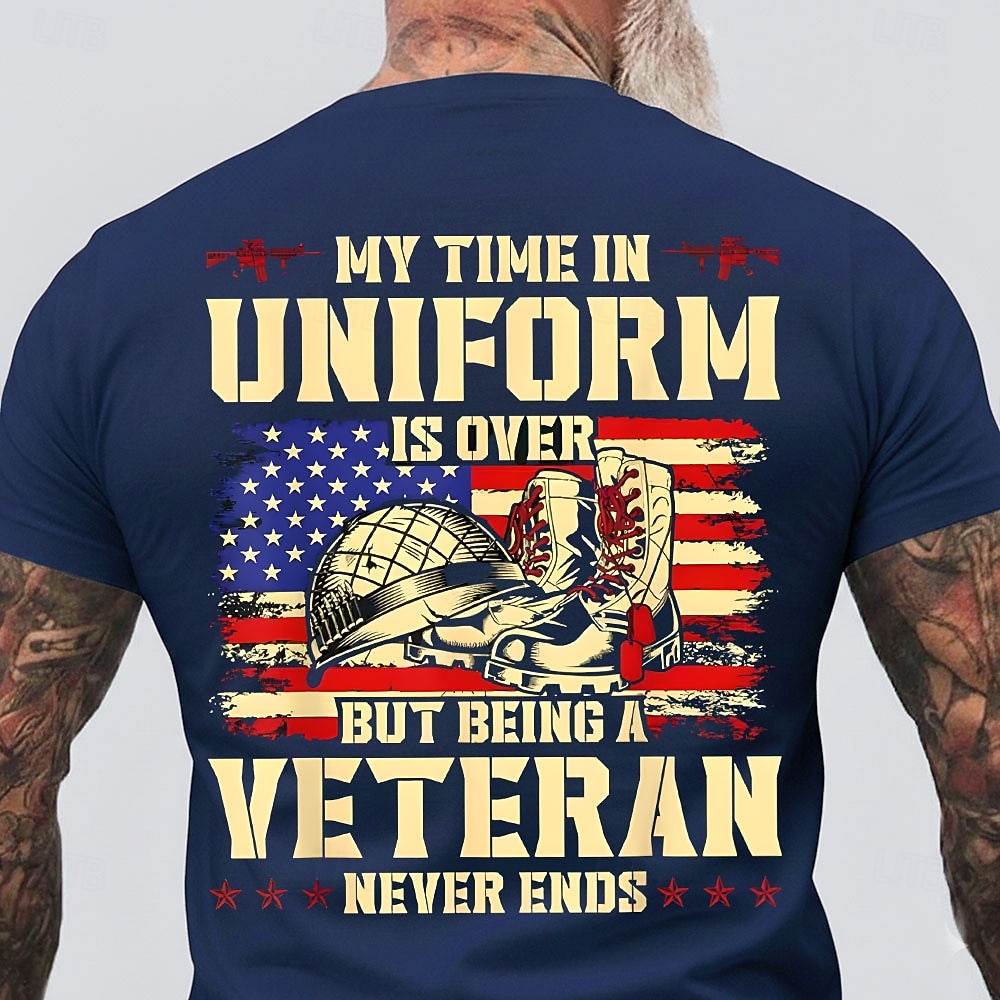 4 Iulie 2026 250 de ani de Ziua Memorială Tricou pentru bărbați Imprimare 3D Steaua Statelor Unite cu guler rotund Tricou cu mânecă scurtă Stradă zilnică 2026 - $21.99 –P2