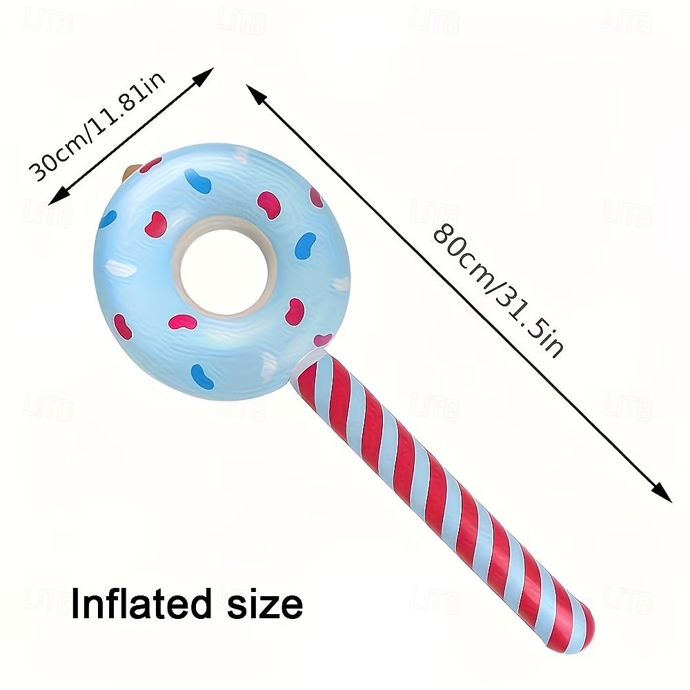 6pcs Inflatable Lollipops in Random Colors, Inflatable Donut Candy, Birthday Party Decorations, Novelty Toys 2026 - $21.99 –P2