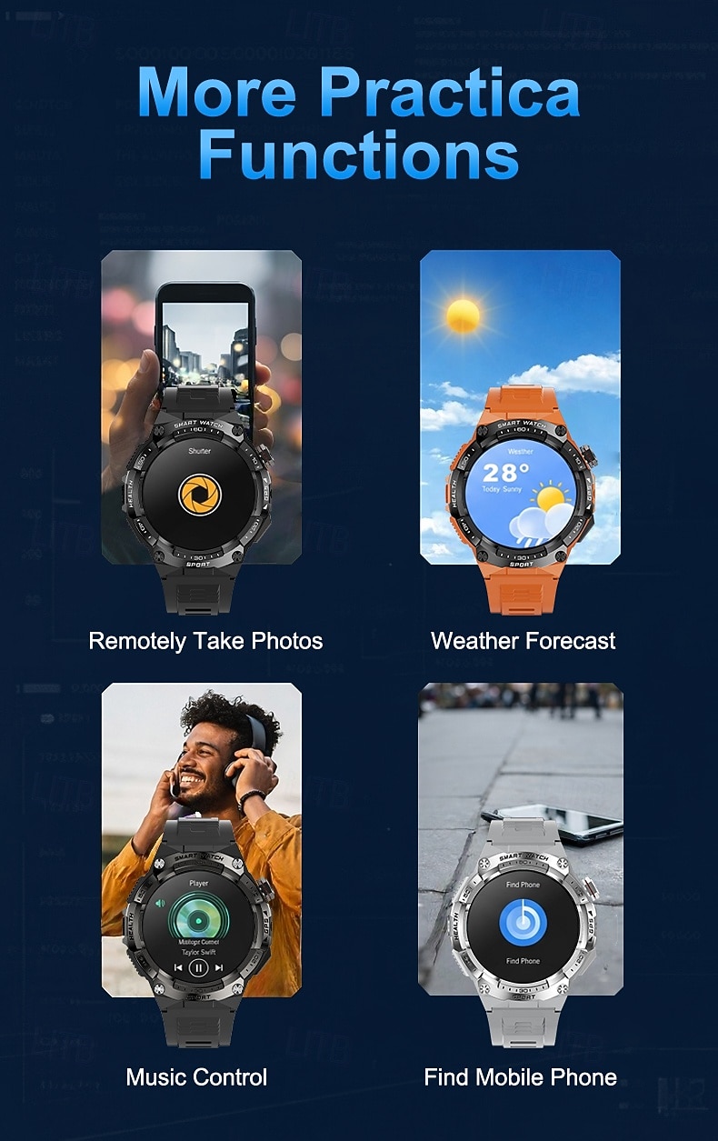 Smartwatch AMOLED da 1,43" per uomo e donna, chiamate Bluetooth, batteria da 700 mAh, impermeabile fino a 3 ATM, orologio fitness. del 2026 a $87.99 –P13