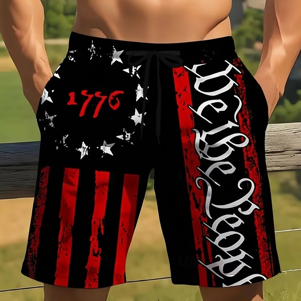 Per uomo 4 luglio, 250° anniversario degli Stati Uniti Bandiera degli Stati Uniti 1776 Costumi da bagno Pantaloncini da mare Pantaloncini da Surf Misura del girovita medio Patriotico Ferie Tasche del 2026 a $20.99 –P1