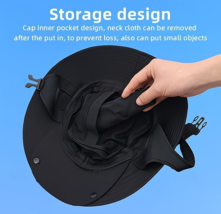 UPF 50+ Wide-Brim Removable-Brim Fisherman's Hat, Dual-purpose Detachable Breathable Quick- Cap for Marine Water Activities, Sea Fishing, Outdoor Exploration, Cycling, Surfing, and Fishing 2026 - $37.99 –P6