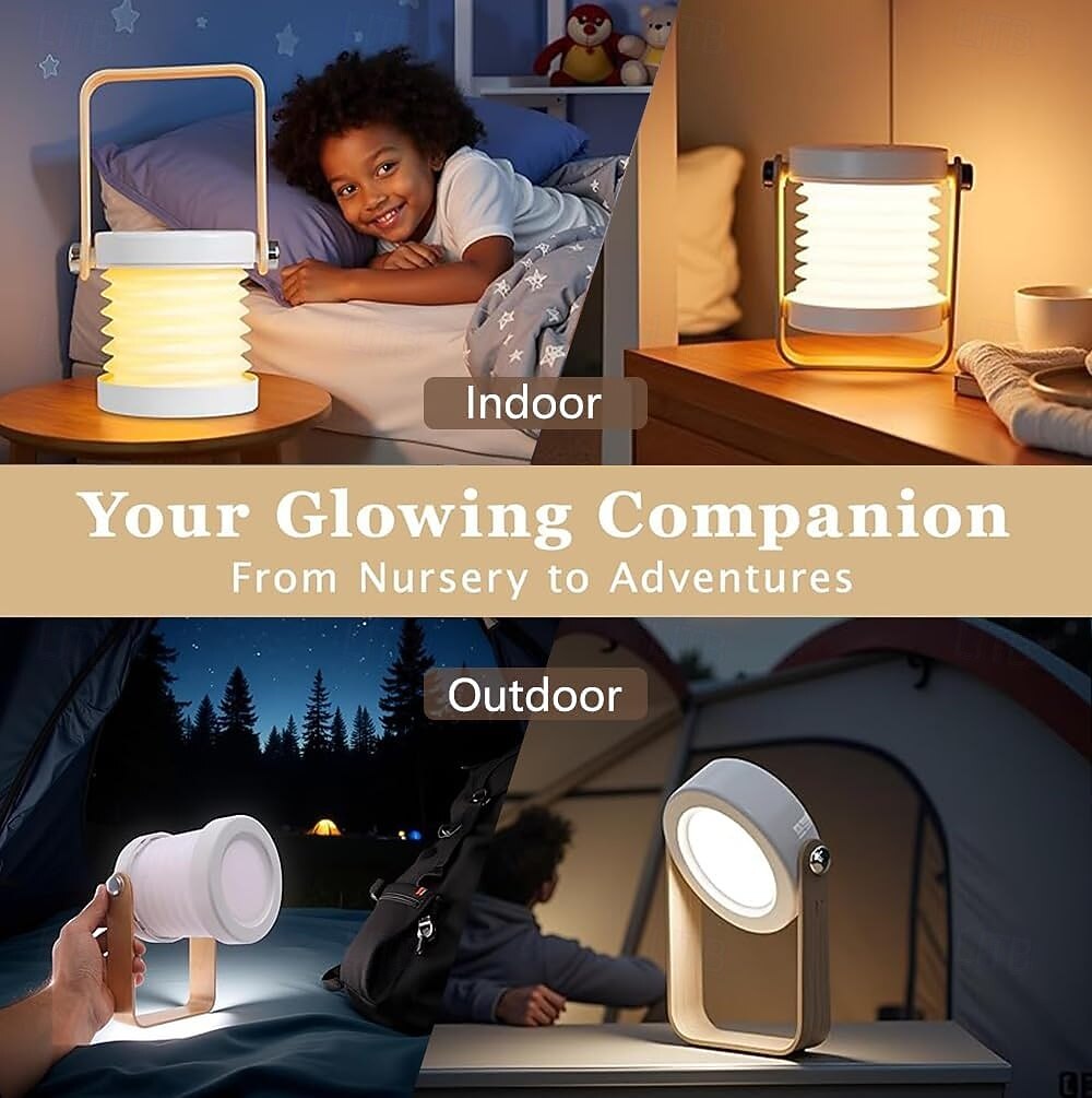 Portable LED Lantern Light USB Rechargeable Outdoor Camping Light, Dimmable Atmosphere Lamp for Home Decor, Unique Birthday Gifts for Women Mom Friends 2026 - $30.99 –P5