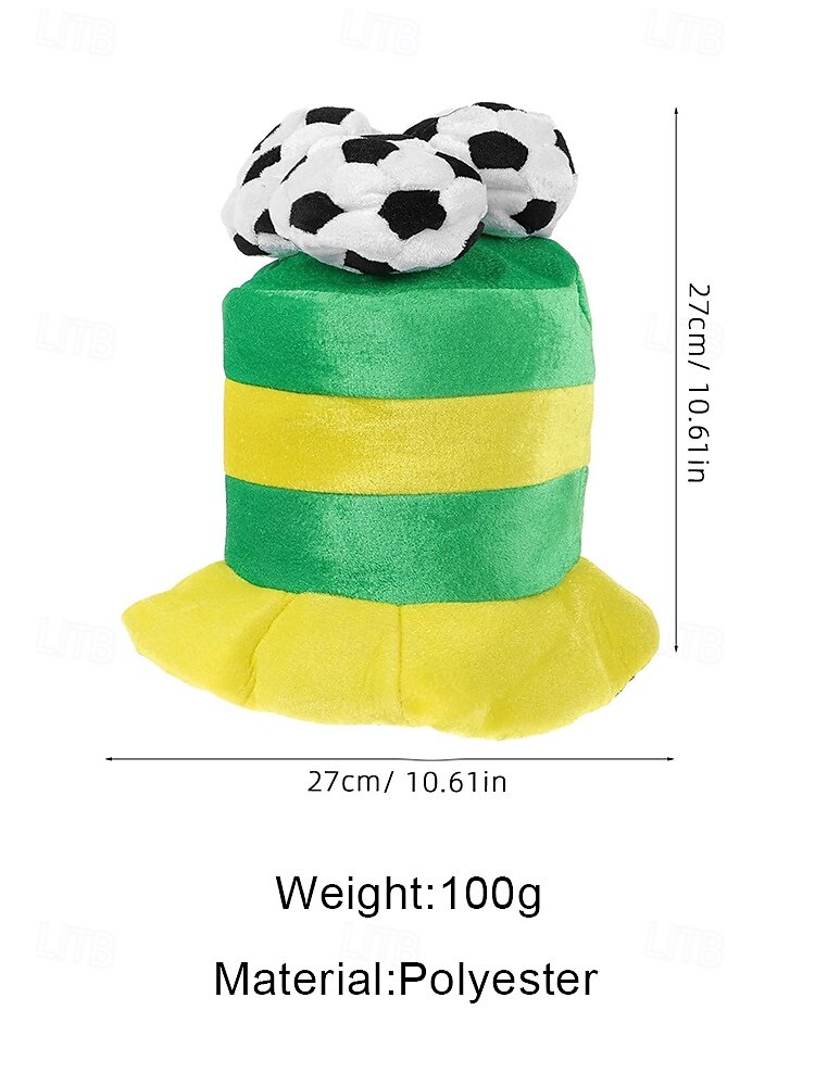 Men's Flag Color Soccer Fan Top Hat Polyester Novelty Football Hat in Multiple Colors for Soccer Matches, Supporter Events, Team Spirit & Game Day Wear 2026 - $18.99 –P12