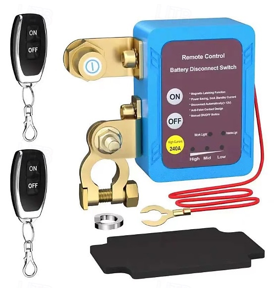 dálkový odpojovač baterie, 12V 240A spínač proti krádeži, spínač autobaterie, inteligentní odpojovač baterie pro auto, loď, přívěs, obytný vůz, čtyřkolku, UTV, motocykl 2026 - $48.99 –P1