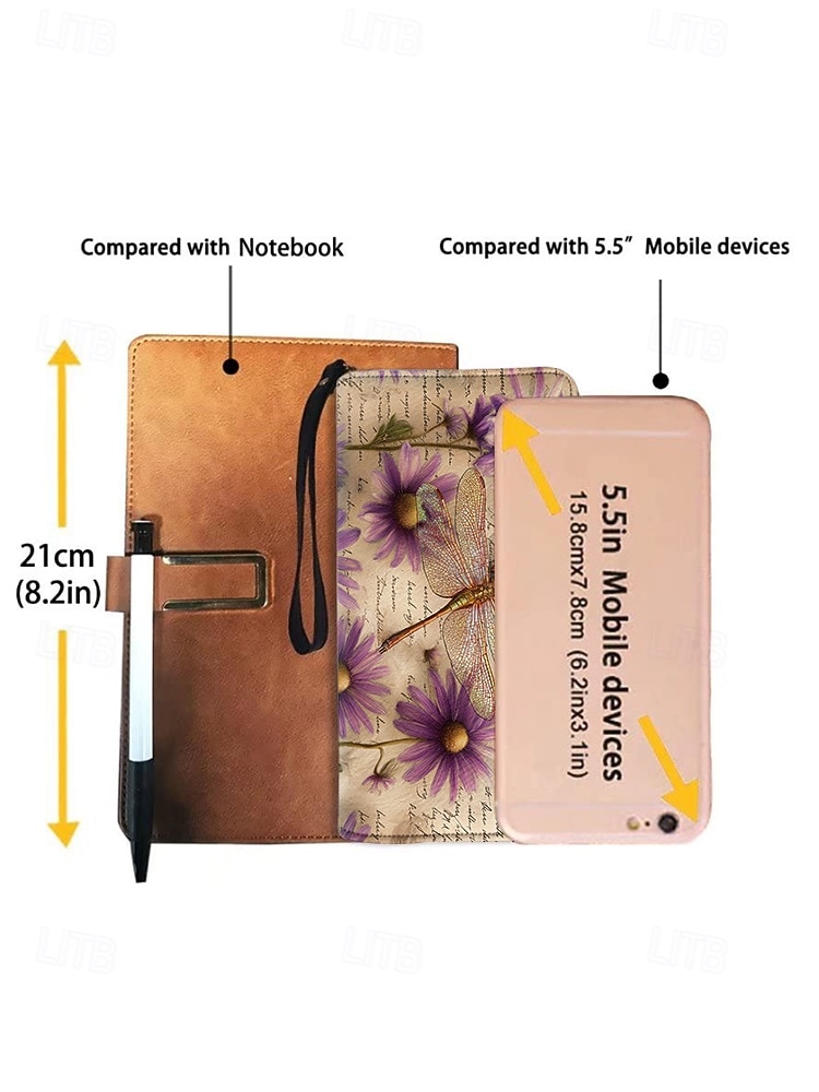 Women's Faux Leather Wallet, Multiple Dragonfly Patterns, Large Capacity with Multiple Compartments, Ideal for Daily Use, Vacation and Travel 2026 - $18.99 –P11