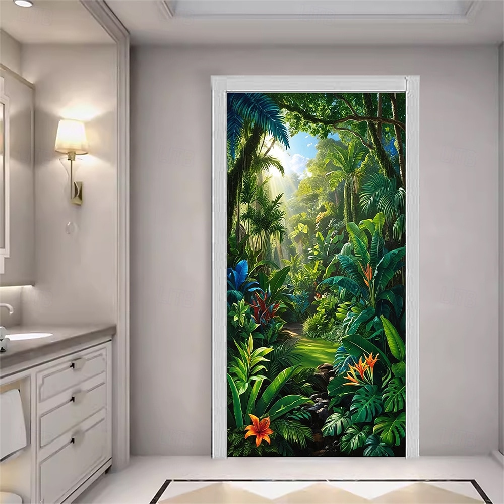 2026年 ポスター ドアカバー 屋外バナー 森林 3D パーティー 寮 ティーンズルーム 大学寮 男の隠れ家フラットベッドルーム 撮影背景 ホームデコレーション  コレクション – $17.99 –P1