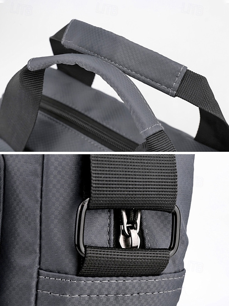 Bolsa transversal masculina de nylon em várias cores, com grande capacidade, múltiplos bolsos e alça ajustável, ideal para uso casual diário, viagens e atividades ao ar livre. de 2026 por $18.99 –P10