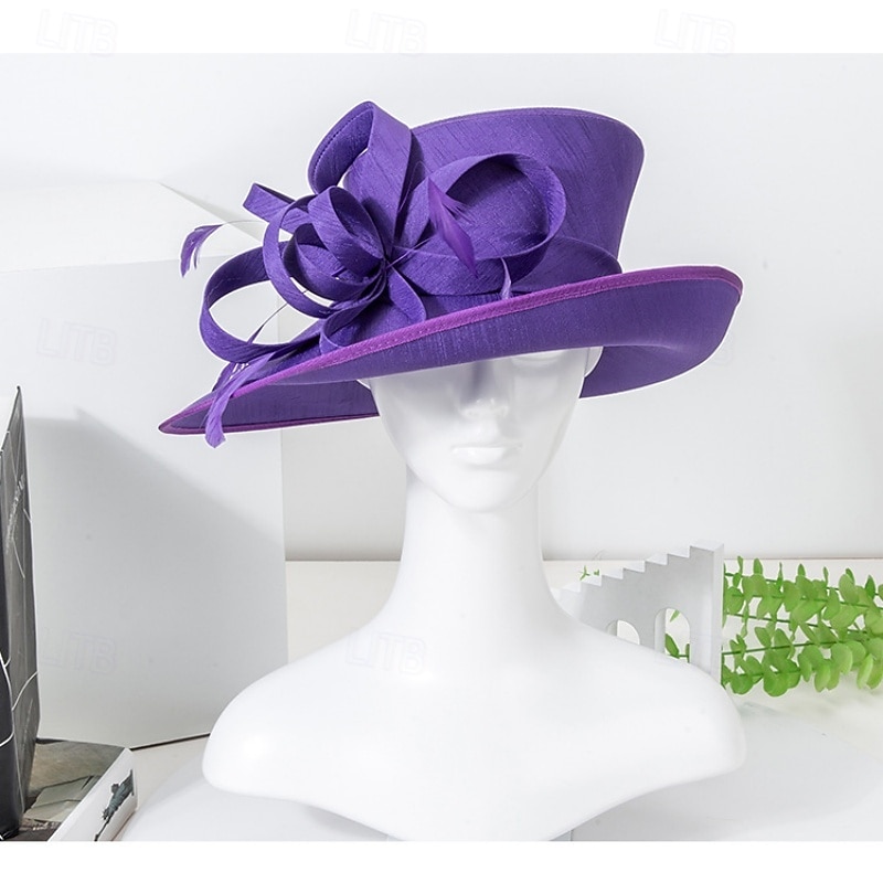 Klobouky Polyester Svatební Narozeniny Elegantní Vinobraní Roztomilý S Rukáv Přílba Pokrývky Hlavy 2026 - $65.99 –P7