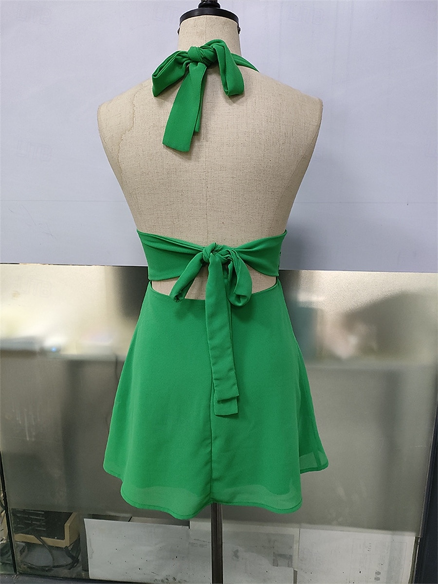 Damskie Sukienka mini Biała sukienka Czarna sukienka Elegancka sukienka Moda Gorący Klasyczny Codzienny Na zewnątrz Plaża Luźna Równina Bez rękawów W serek Czarny Biały Rumiany róż Czerwony Lato 2026 - $32.99 –P10