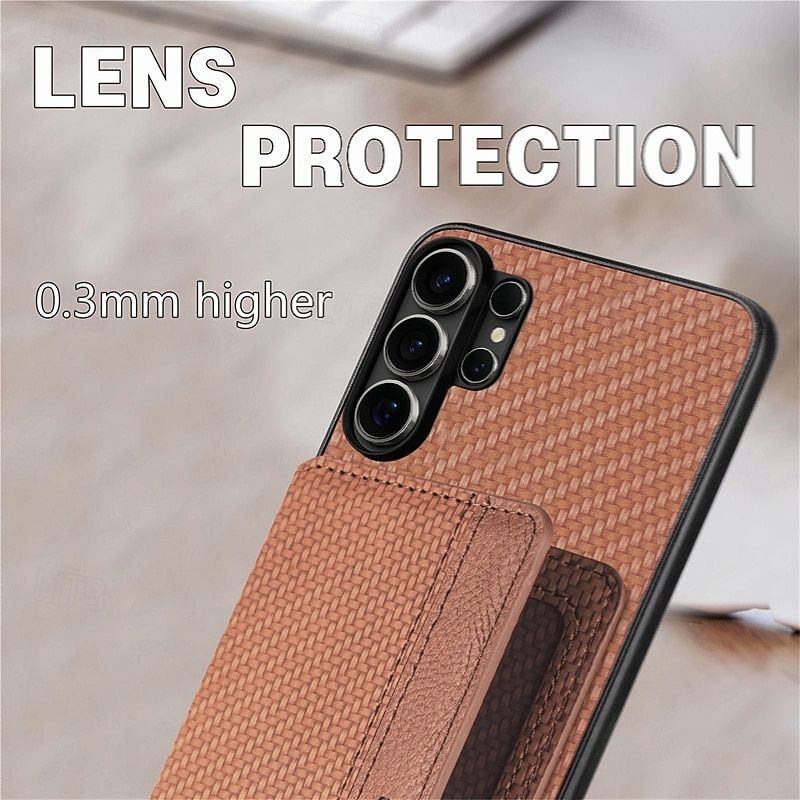 Phone Case For Samsung Galaxy S26 S25 Edge S24 FE S23 S22 Plus  Ultra A56 A36 A26 A16 A06 Back Cover Wallet Case with Stand Holder Shockproof TPU PU Leather 2026 - $14.99 –P6