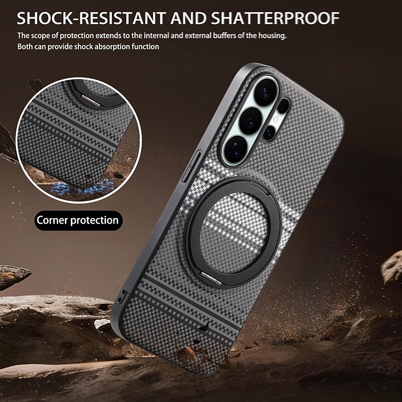 Phone Case For Samsung Galaxy S26 S25 Edge S24 FE S23 Ultra Plus A56 A36 A26 A16 A35 5G A15 Magnetic Adsorption with Stand Holder Shockproof TPU PU Leather 2026 - $16.99 –P8