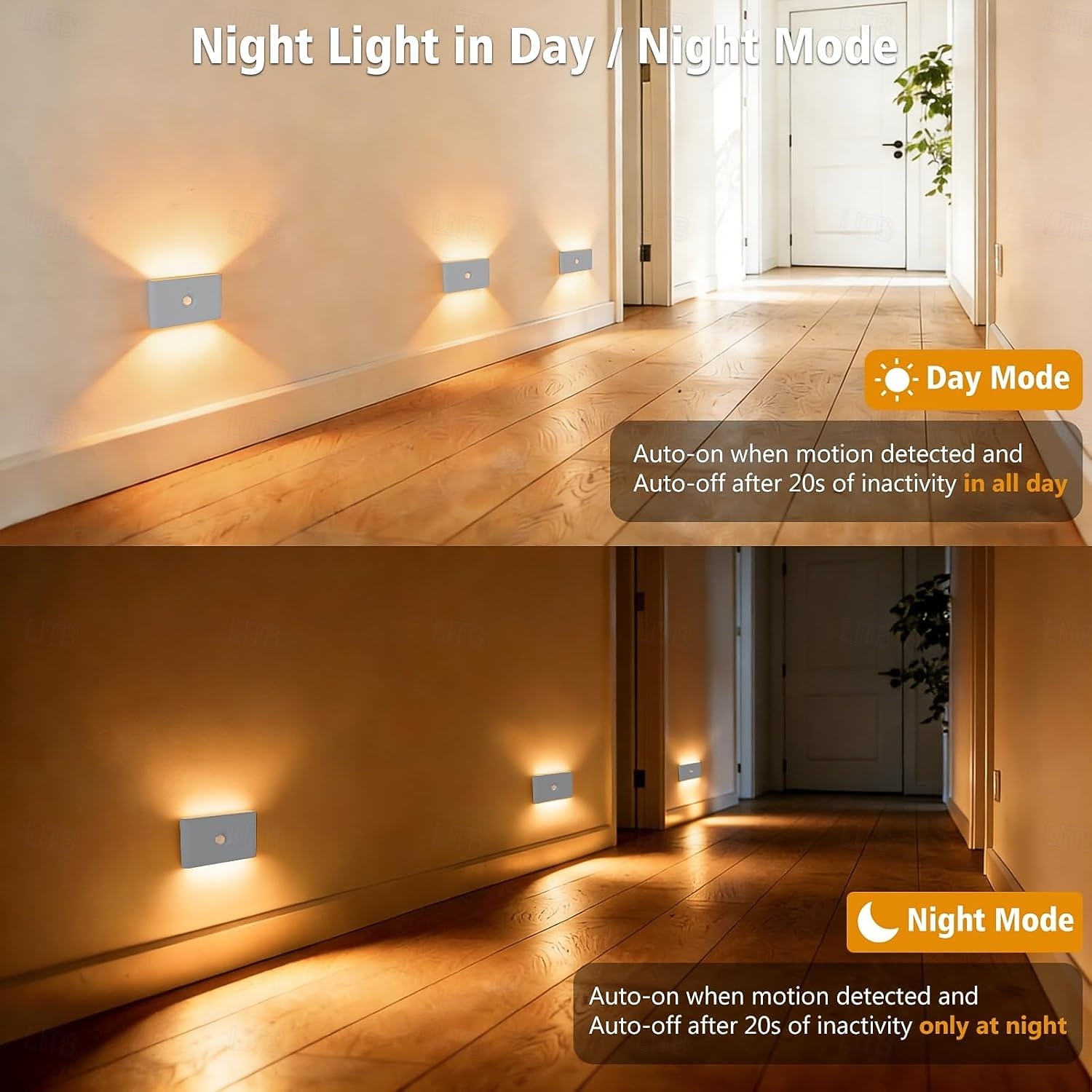 2/4 Packs Stair Lights Indoor, RGB & Warm White Motion Sensor Night Light, Color Changing Motion Sensor Light Indoor, Rechargeable Night Light for Stair,Hallway, Bathroom, Cabinet, Closet, Kitchen 2026 - $17.99 –P12