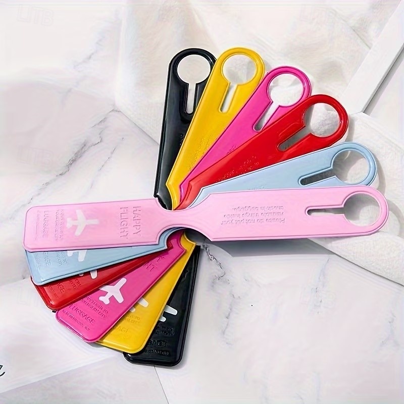 5PCS Waterproof Luggage Tags, Travel Suitcase ID Tags with Stylish Flat Pattern, Durable Bag Identifier for Quick Luggage Identification 2026 - $12.99 –P4
