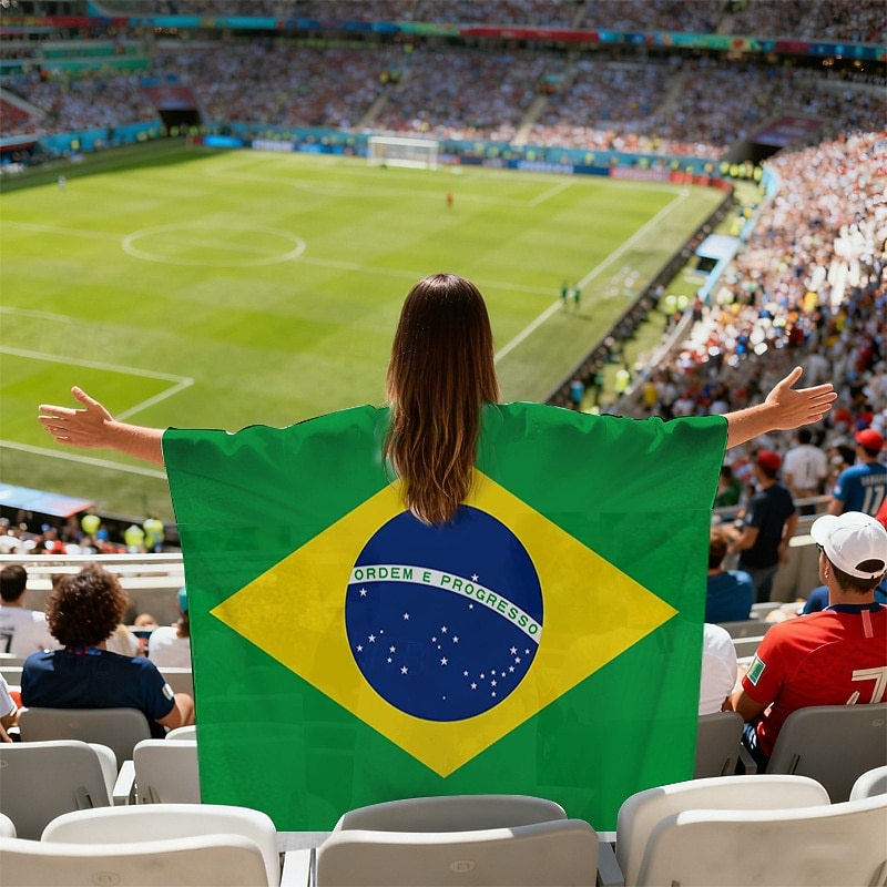 Partita mondiale di calcio 2026 Mantello Costume Bandiera Ventilatori Adulti Unisex Feste Partita di calcio Evento di calcio Vestirsi del 2026 a $17.49 –P17