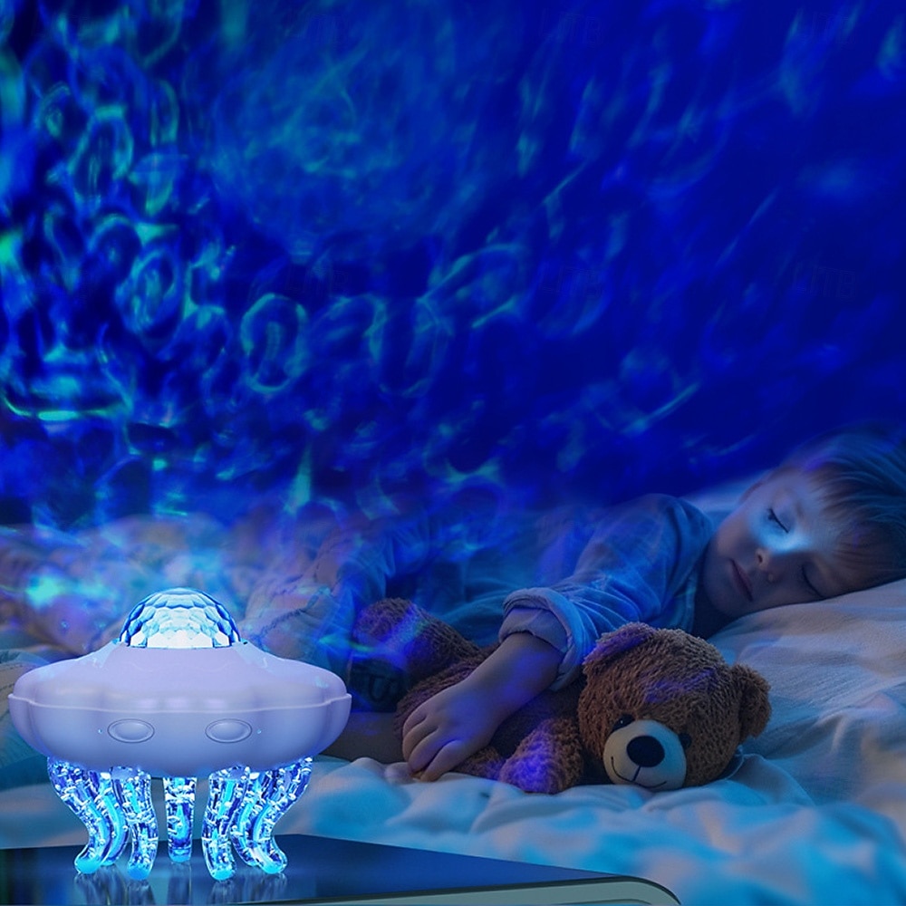 Vague océanique 2 en 1 &Projecteur de méduses avec télécommande, minuterie et arrêt automatique, veilleuse 8 couleurs pour enfants, lampe d'ambiance USB pour chambre, cadeau de Noël ou d'anniversaire de 2026 ? $53.99 –P2