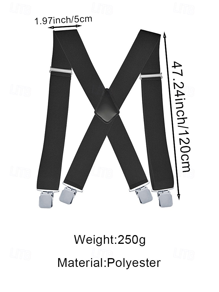 Men's Elastic Adjustable Suspenders Polyester Y Back Braces in Multiple Colors for Wedding Party, Office Commute, Business Casual & Formal Wear 2026 - $14.99 –P8