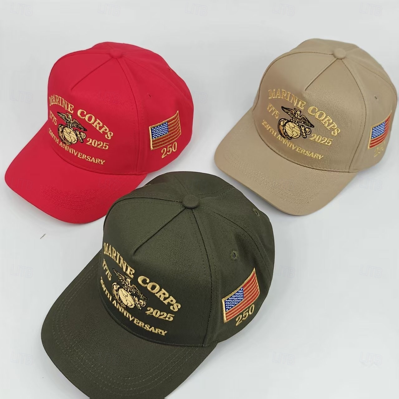 Gorra de béisbol unisex con el 250 aniversario de la independencia, portátil, transpirable, para uso diario, para exteriores, con bandera bordada en la calle. 2026 - $13.99 –P2