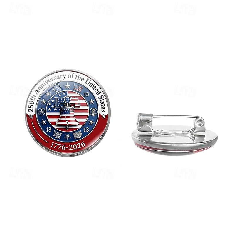 10 db-os amerikai 250. évfordulós bross kitűző, évfordulós hajtóka kitűző, 1776-2026 július negyedik függetlenségi napja, hazafias kiegészítők férfiaknak és nőknek 2026 - $16.99 –P8