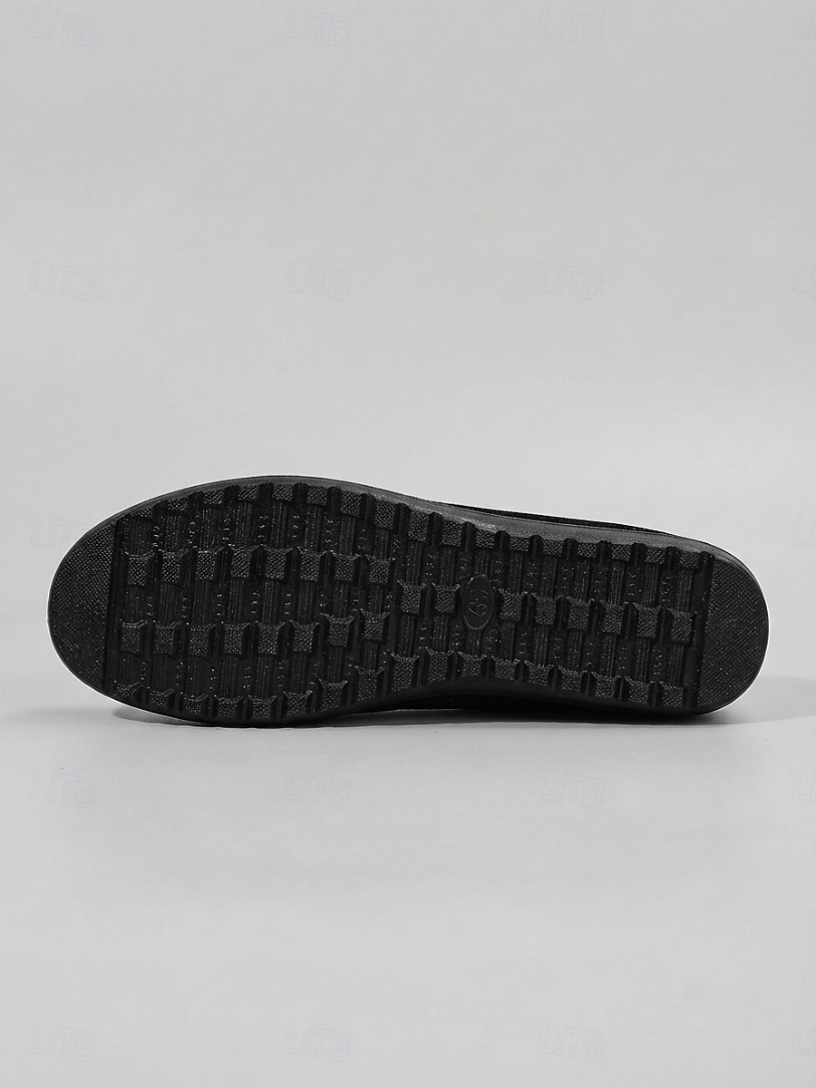 Komfortable svarte slip-on flats for kvinner – myke flats med fleksibel såle for hverdagsbruk, turgåing og uformelle utflukter 2026 - $18.99 –P2