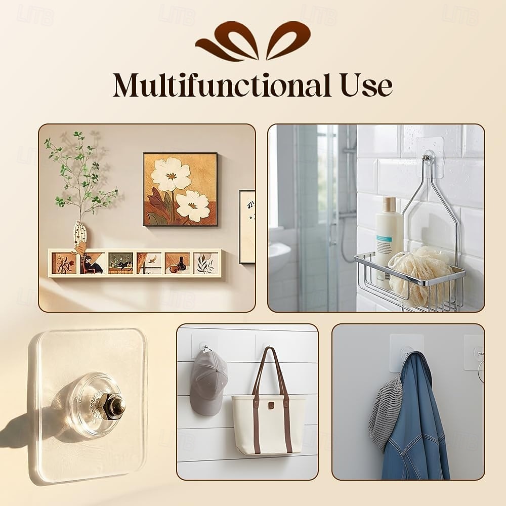 24Pcs No-Drill Screw Stickers Strong Adhesive No-Nail No Drilling Required Adhesive Wall Hooks for Picture Frames, Invisible Hanging Nails for Photo Frames, Wedding Pictures, Wall Decor 2026 - $15.77 –P7