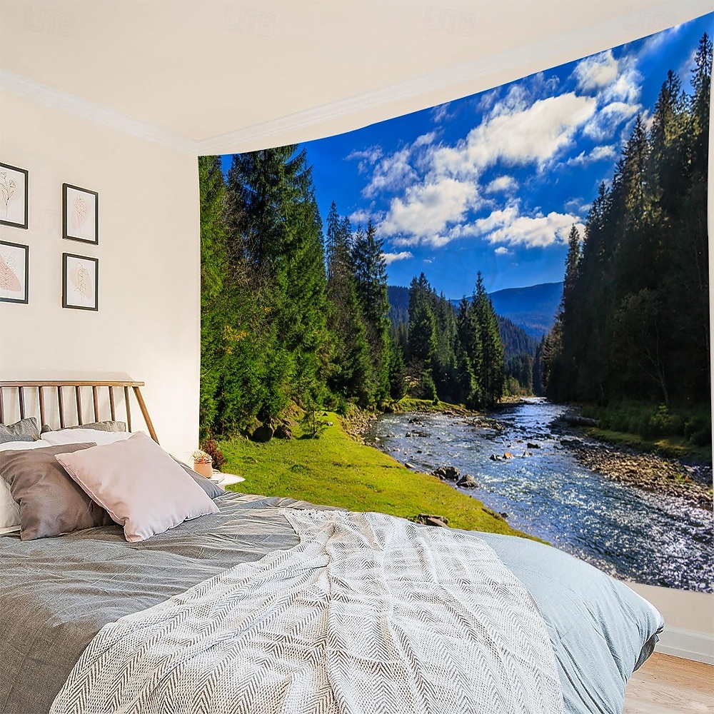 tropisk strand kokosnøttre landskap billedvev naturskjønt veggteppe til soverom stue sovesal universitetsrom hjemmedekor fotobakgrunn 2026 - $14.99 –P7