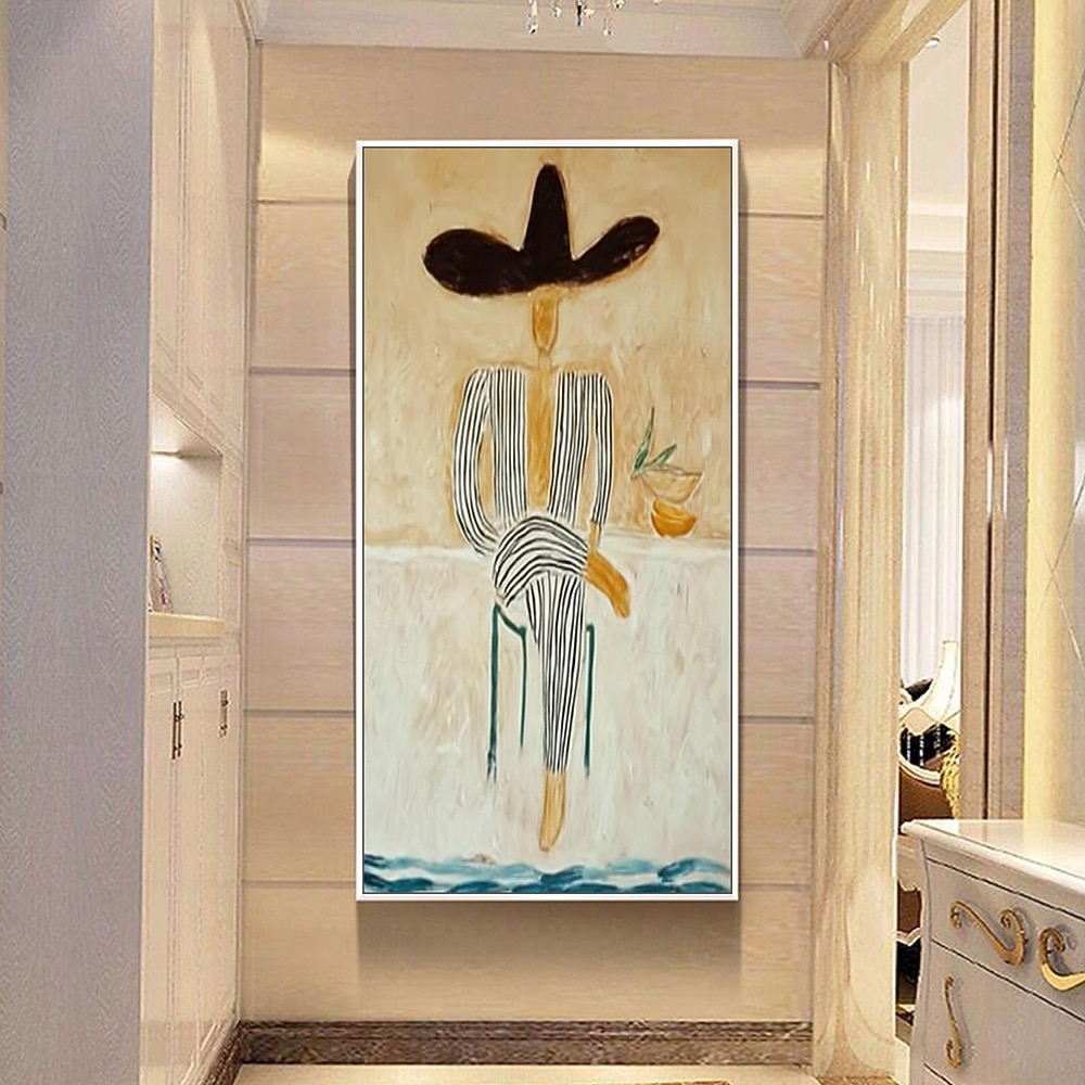 Met de hand gemaakt Hang-geschilderd olieverfschilderij Handgeschilderde Verticaal Abstract Landschap Modern Zonder Inner Frame (Geen frame) 2026 - $106.99 –P5