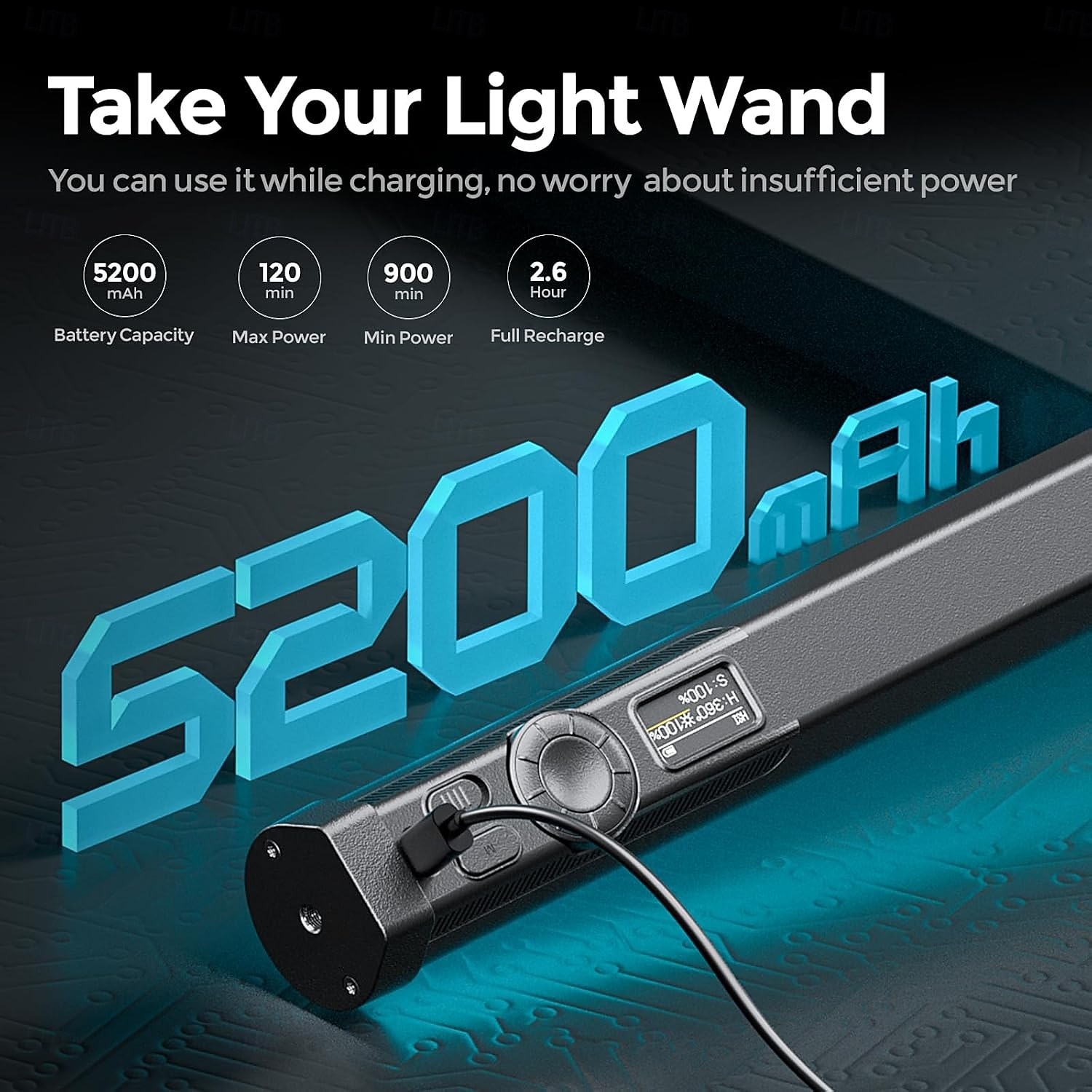 RGB Tube Light, Magnetic Handheld Light Stick, 360°Full Color LED Video Lighting Wand, 2500K-9900K, 21 Scenes, CRI 96+, for Studio Photography Vlog Recording Streaming 2026 - $161.99 –P4