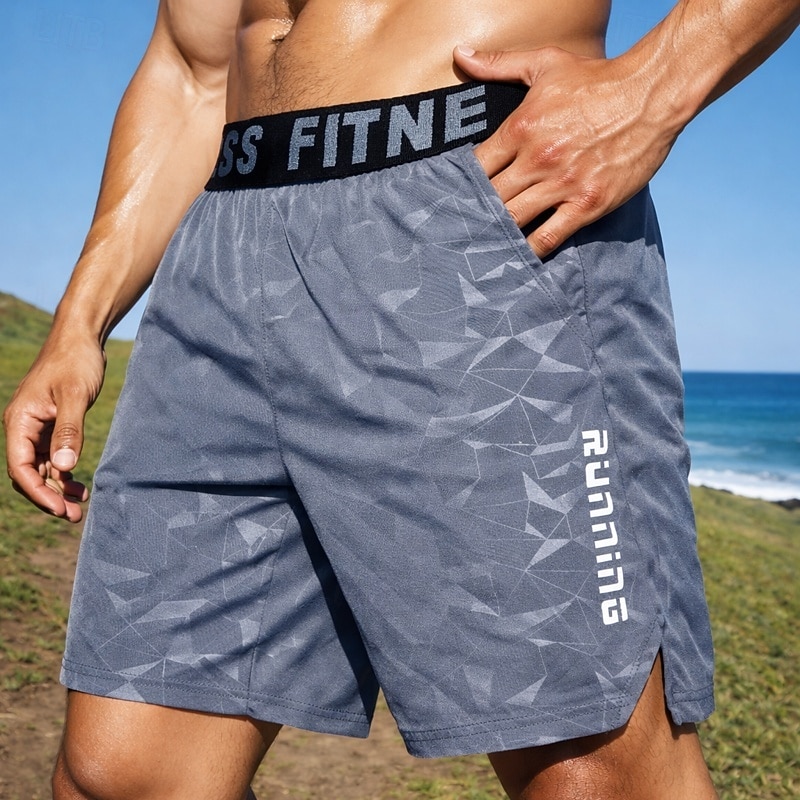 Ανδρικά Pantaloni Scurți de Alergat Αθλητικά σορτς Σορτς γυμναστικής Τσέπες Κοντά Παντελονάκια Καθημερινά ΕΞΩΤΕΡΙΚΟΥ ΧΩΡΟΥ Διακοπές Καλοκαίρι Ελαφρύ Αναπνέει Γυμναστήριο προπόνηση Περπάτημα Τζόγκινγκ 2026 - $6.49 –P6