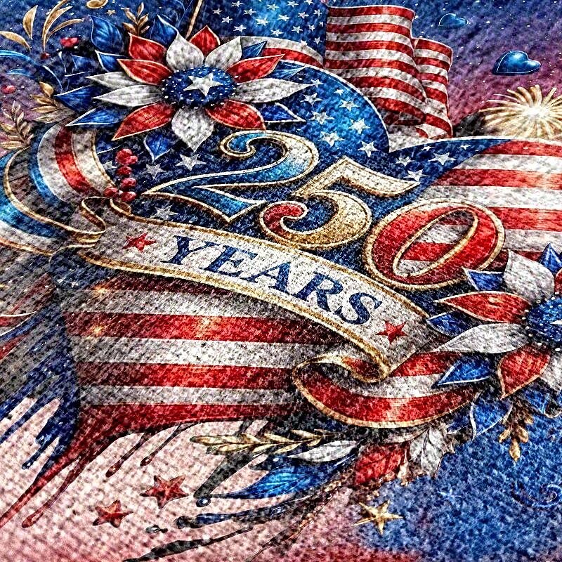 Women's Polyester Flocked Crossbody Bag with Adjustable Strap, Patriotic 250th Anniversary & Independence Day Design, Perfect for Daily Casual Use and American Celebration Events 2026 - $19.99 –P7