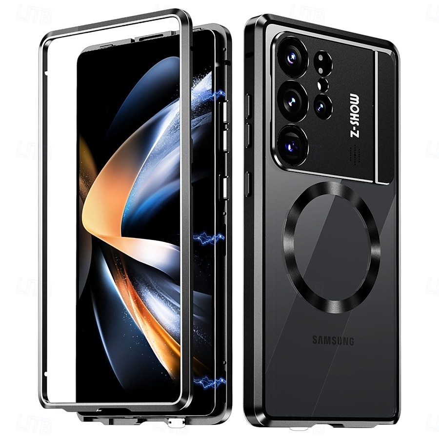 telefon Maska Pentru Samsung Galaxy S26 Ultra Noutate Cu Magsafe rezista Detașabil și Protecție de Ecran Retro MetalPistol ABS + PC 2026 - $32.99 –P15