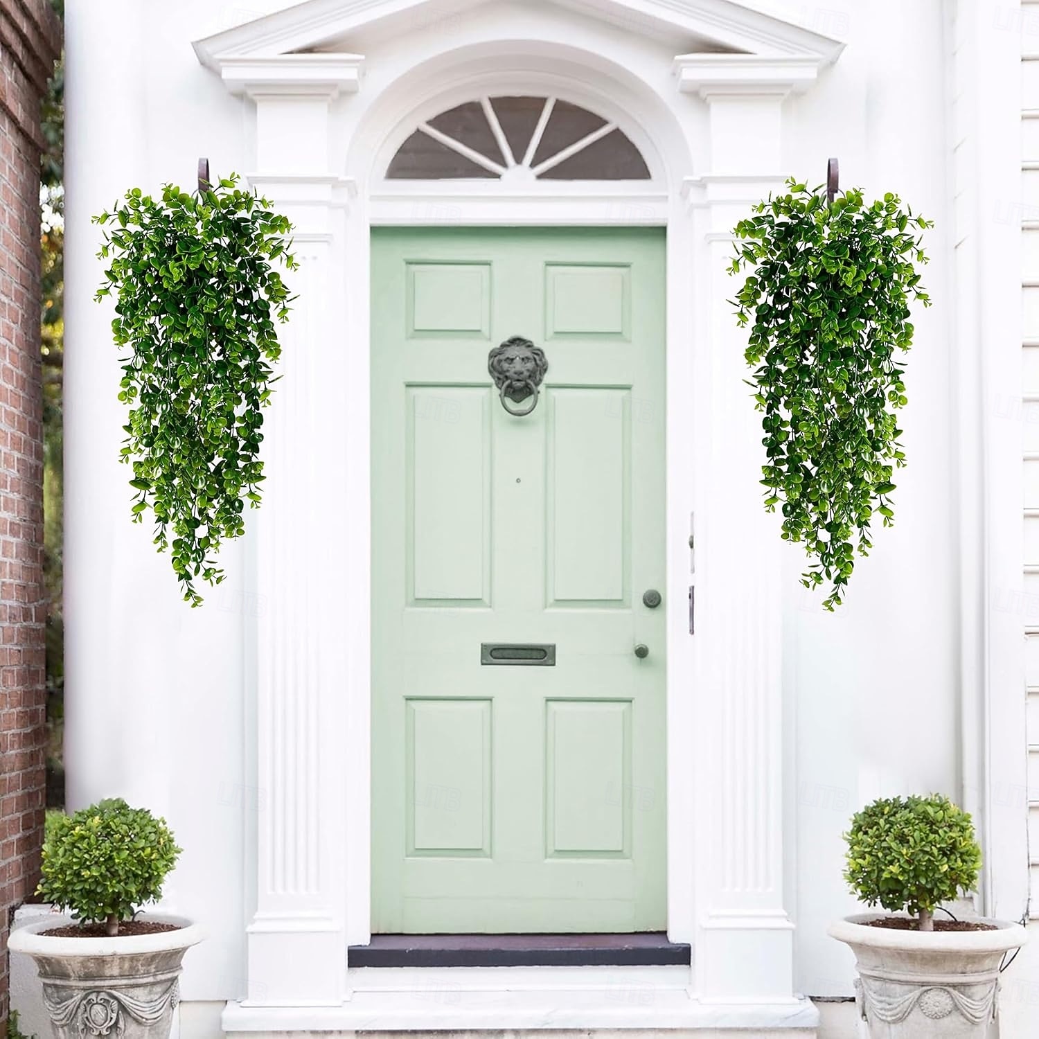 8 ks umělých závěsných rostlin o výšce 2,7 stopy, umělé rostliny odolné proti UV záření, umělé révy, umělá dekorace pro vnitřní a venkovní párty, stěnu, verandu, svatební dekorace 2026 - $23.99 –P3