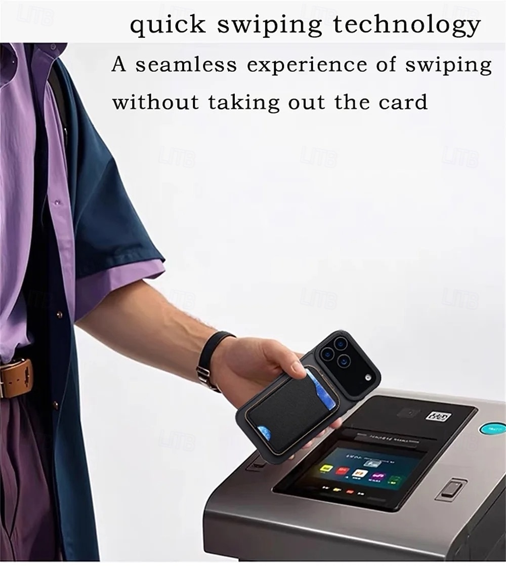 2-in-1 magnetischer MagSafe-Wallet-Ständer, magnetisches Leder-Kartenetui für iPhone 17, 16, 15 Pro Max Serie mit verstellbarer Halterung 2026 - $22.99 –P10