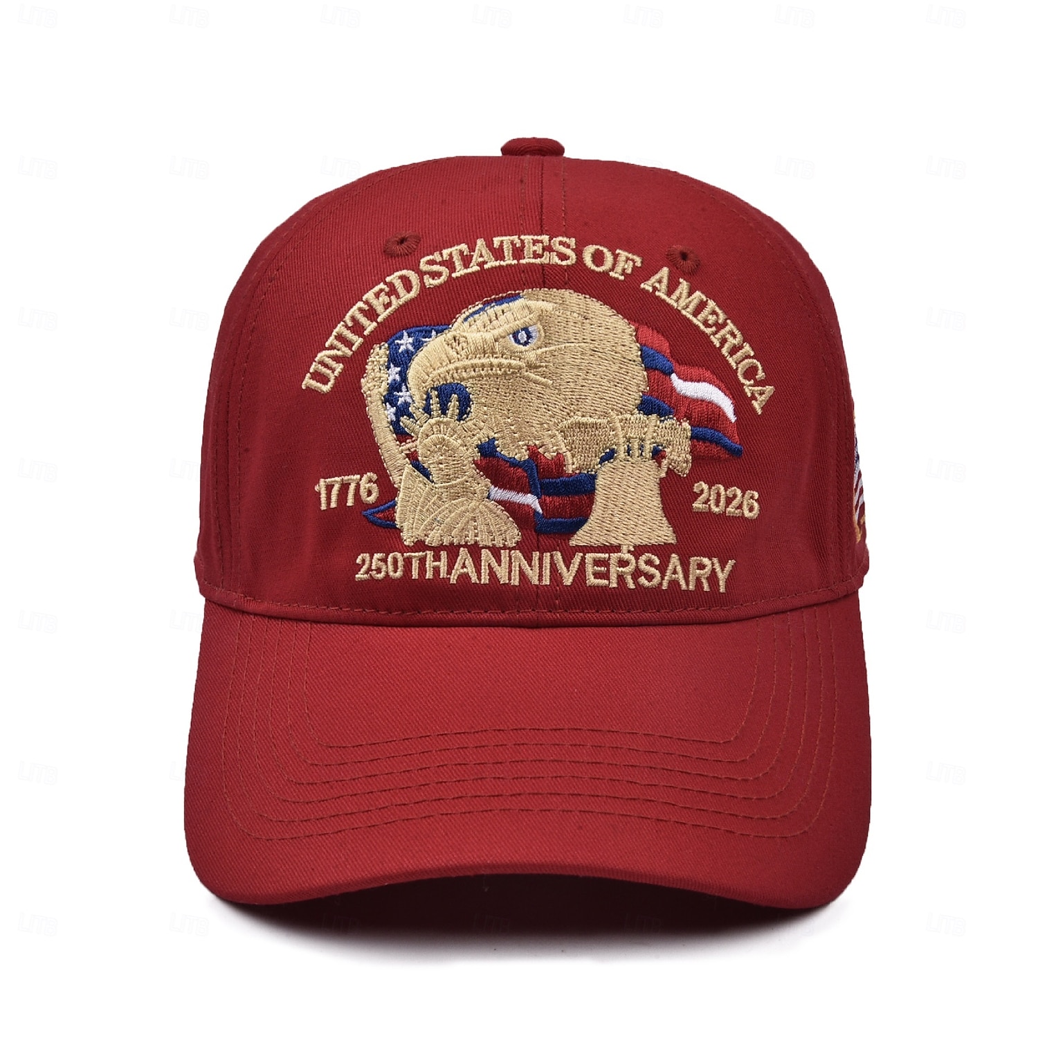 unisex 250./függetlenségi kalap, hordozható, lélegző, mindennapi, kültéri, utcai hímzés, zászlós 2026 - $13.99 –P2