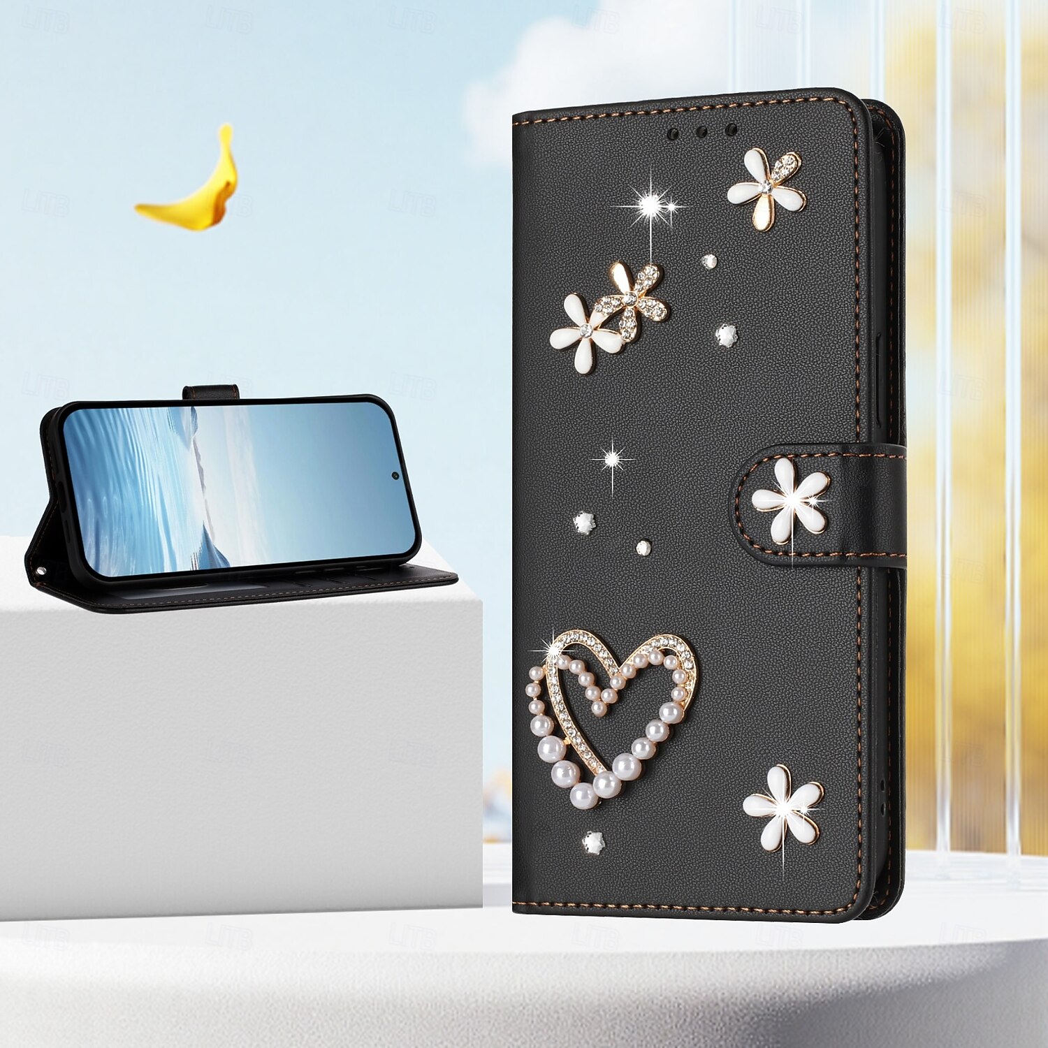 telefono Custodia Per Samsung Galaxy S26 S26 Plus S26 Ultra per Donna Ragazza con Supporto Slot per Carte Fiore Floreale TPU Pelle PU del 2026 a $17.99 –P4