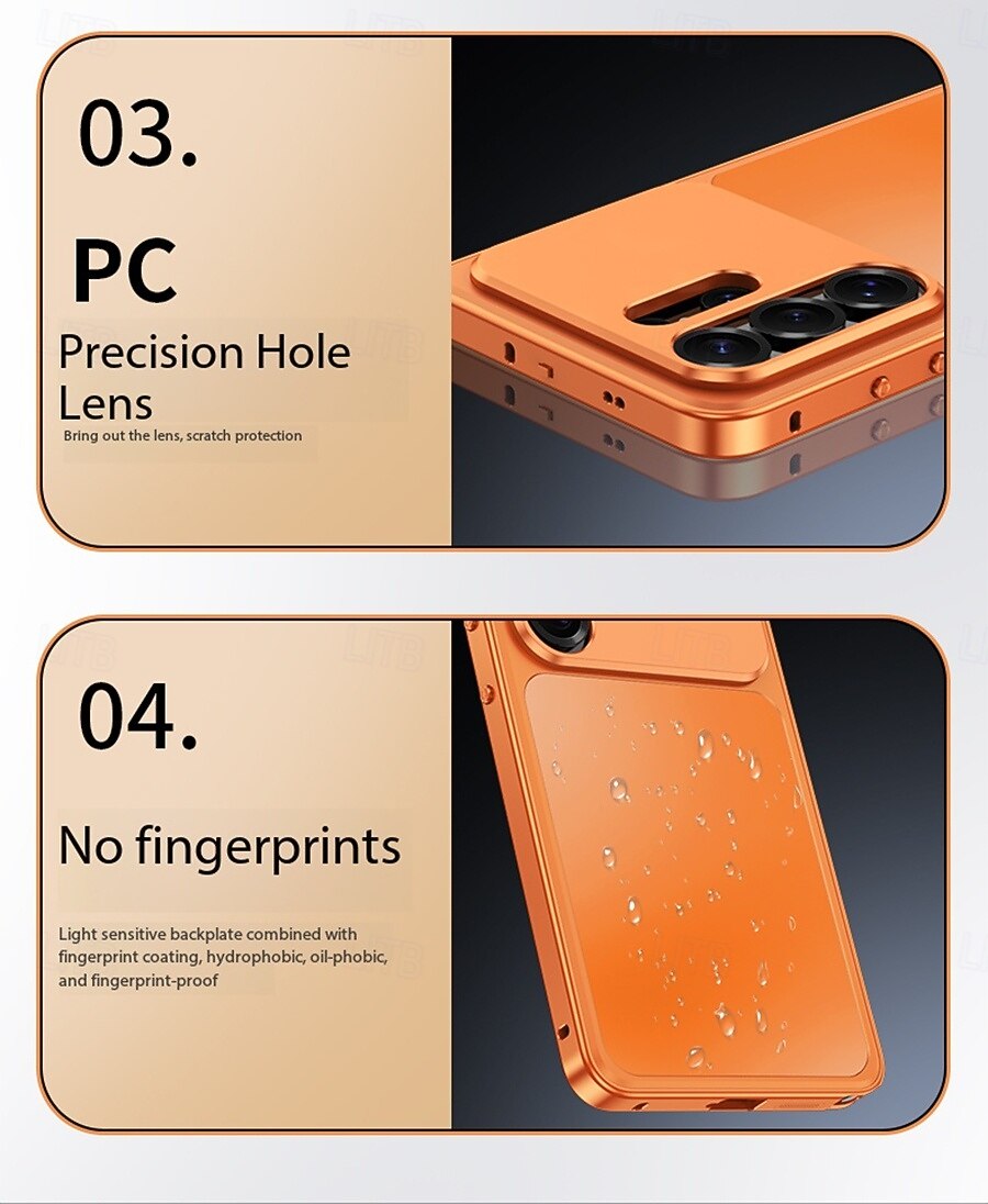 Phone Case For Samsung Galaxy S26 Ultra Back Cover Magnetic Adsorption Full Body Protective Shockproof Retro Metal 2026 - $26.99 –P16