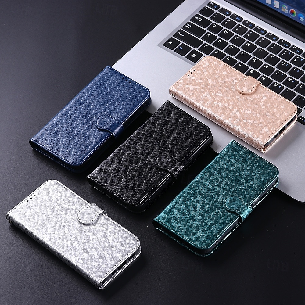 telefon Etui Til Samsung Galaxy S26 S26 Pluss S26 Ultra Lommebok-kortveske Magnetisk Helkroppsbeskyttende med nøkkelbånd Kontor / Bedrift Geometrisk mønster TPU 2026 - $16.99 –P6