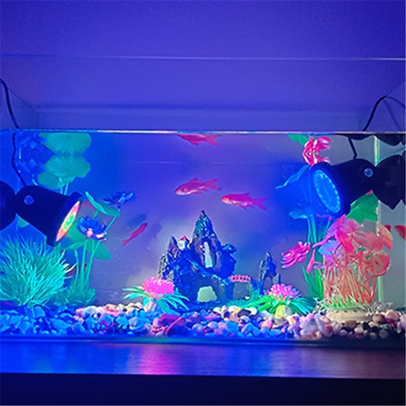 аквариумный прожектор с Bluetooth, пультом дистанционного управления, кнопками, IP68, уличный погружной светильник, светильник для бассейна. 2026 - $46.99 –P9