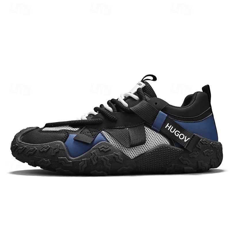 męskie buty sportowe typu adventure trail z wielokolorowymi paskami, oddychające i wytrzymałe, idealne na piesze wędrówki, sporty na świeżym powietrzu i do codziennego użytku 2026 - $42.99 –P16
