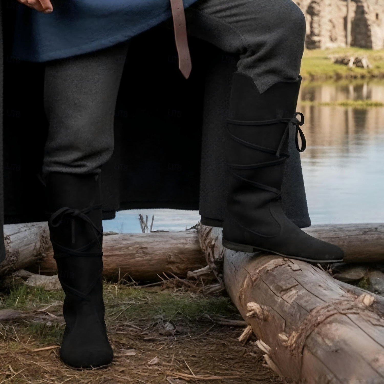 Retro Antiguo Medieval Renacimiento Zapatos Botas Caballero Vikingo Cruzado Disfraz Hombre Vikingo Pirata Víspera de Todos los Santos Carnaval Mascarada Rendimiento LARP Feria Ren Adulto Zapatos 2026 - $51.99 –P8