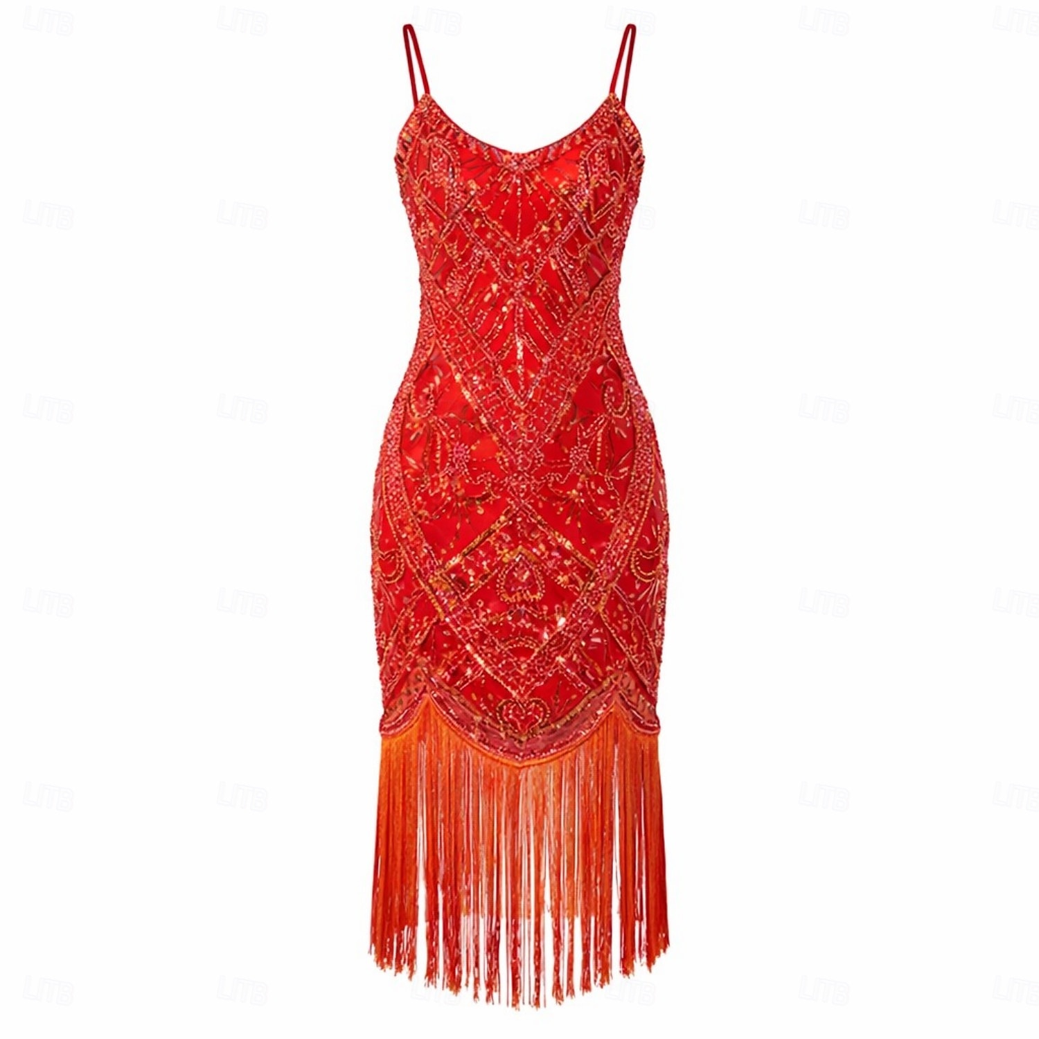 Conjunto Loucos anos 20 Anos 20 Retro Vintage Até os Joelhos Vestido melindroso Vestido Coquetel Sem Mangas O Grande Gatsby Menina melindrosa Paetês Franja Fantasia Mulheres Dia Das Bruxas Carnaval de 2026 por $42.99 –P1