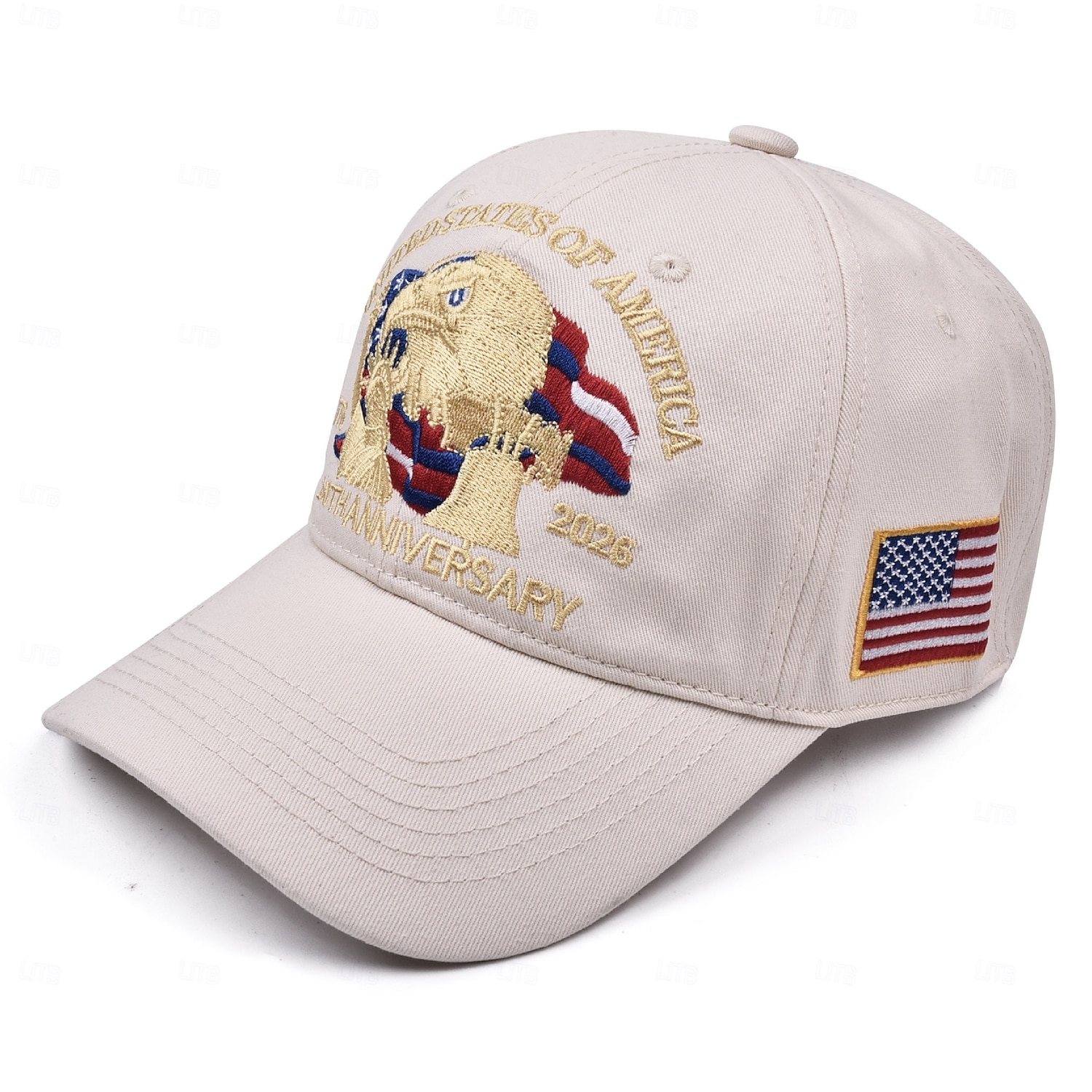 unisex 250./függetlenségi kalap, hordozható, lélegző, mindennapi, kültéri, utcai hímzés, zászlós 2026 - $13.99 –P11