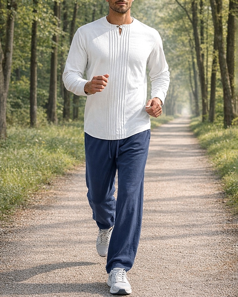Per uomo Tuta da Ginnastica Tuta da Jogging Tute da allenamento Coulisse 2 Pezzi Tinta unita Set di Abbigliamento Sportivo Estate Primavera Nero con Bianco Cáqui Escuro Allenamento in Palestra del 2026 a $44.99 –P4
